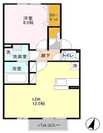 サンライズヒル Aの物件間取画像